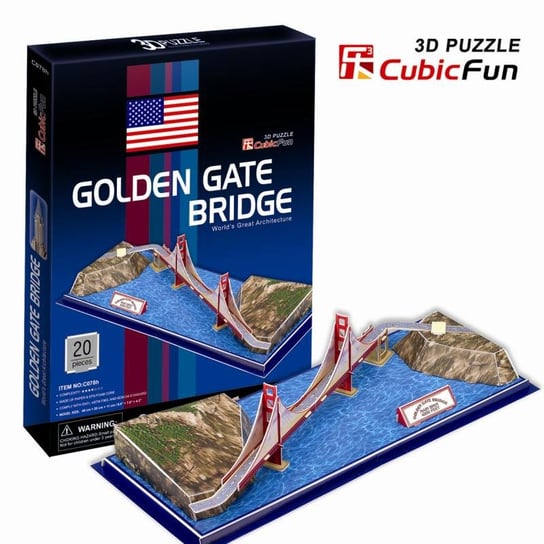 Cubic Fun, puzzle 3D Golden Gate Bridge Cubic Fun