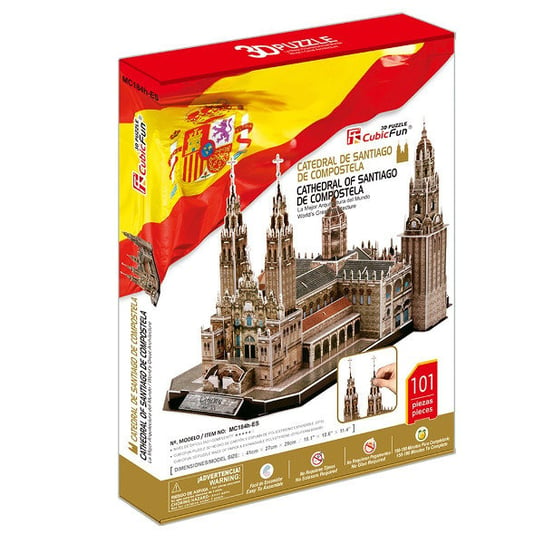 Cubic Fun, puzzle 3D Katedra de Santiago de Compostela Cubic Fun