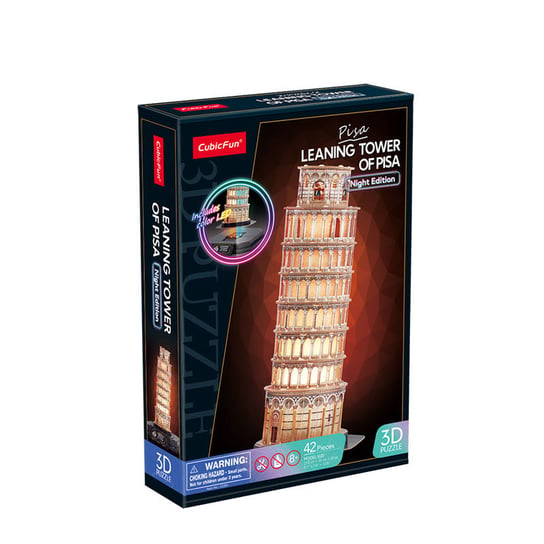 Cubic Fun, Puzzle 3D Led Krzywa Wieża w Pizie (wersja nocna) Cubic Fun