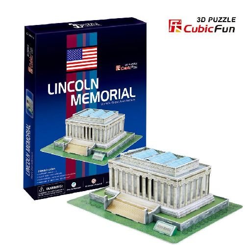 Cubic Fun, puzzle 3D Lincoin Memorial Usa, 1540 Cubic Fun