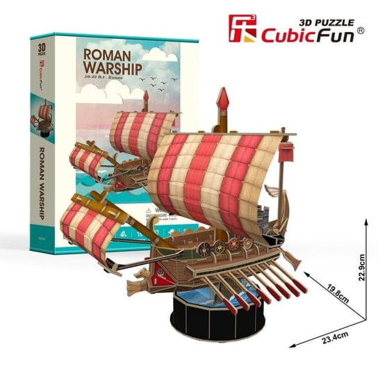 Cubic Fun, puzzle 3D Roman Warship Cubic Fun
