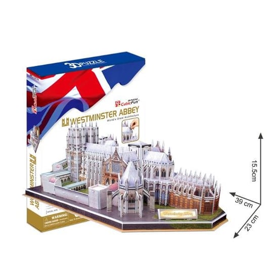 Cubic Fun, puzzle 3D Westminster Abbey Cubic Fun