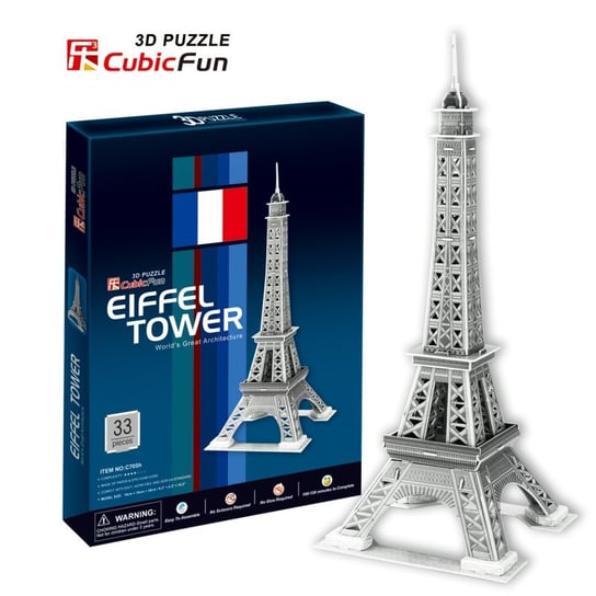 Cubic Fun, puzzle 3D Wieża Eiffel'a Cubic Fun