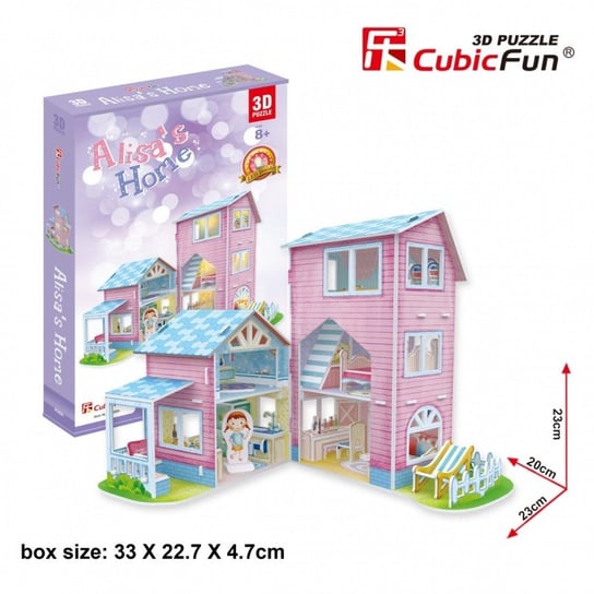Cubic Fun, puzzle, Domek dla lalek, 73 el. Cubic Fun