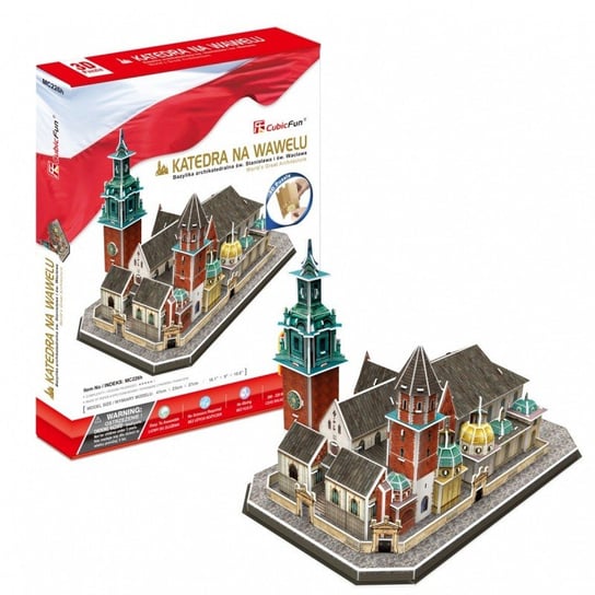 Cubic Fun, puzzle, Katedra na Wawelu, 101 el. Cubic Fun