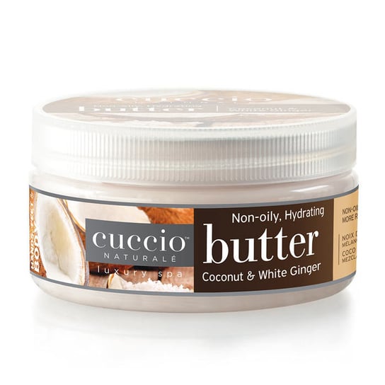 Cuccio Butter, Masło do dłoni, stóp i ciała - kokos i imbir 240ml Cuccio