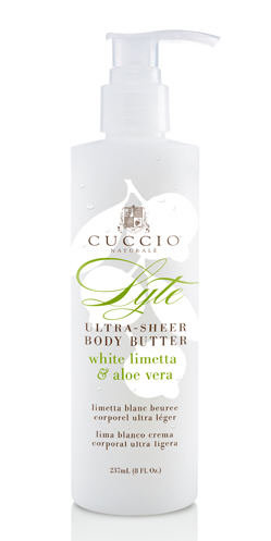 Cuccio Lyte Ultra Sheer Body Butter, Lekkie masło do ciała - limetka i aloes 237ml Cuccio