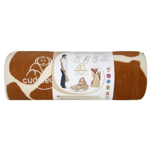 Cuddledry, Ręcznik niemowlęcy bambusowy, Żyrafa, 110x75 cm Cuddledry