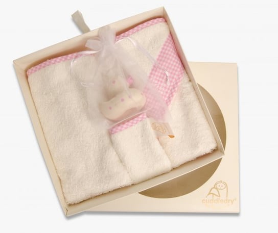 Cuddledry, Zestaw prezentowy dla noworodka, Różowy Cuddledry