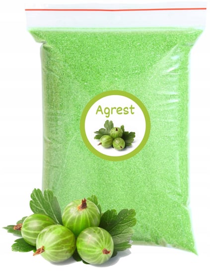 Cukier Do Waty Cukrowej Agrest 1kg Agrestowy Zielony Kolorowy Suchy ADMAJ