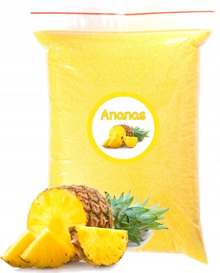 Cukier Do Waty Cukrowej Ananas 1kg Ananasowy Żółty Kolorowy Suchy ADMAJ