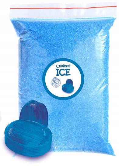 Cukier Do Waty Cukrowej Cukierki ICE 1kg Lodowy Doypack Niebieski Suchy ADMAJ