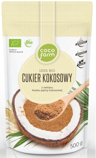 Cukier Kokosowy z Nektaru Kwiatu Palmy Kokosowej BIO 500g - Coco Farm COCO FARM