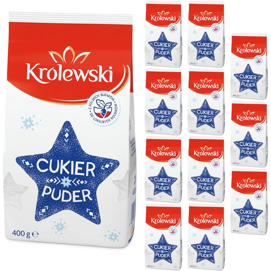 Cukier Królewski, cukier puder, 12 x 400 g Südzucker
