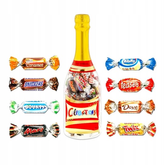 CUKIERKI CELEBRATIONS MIX W BUTELCE BUTELKA 312g Kapsell.mk
