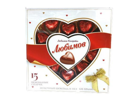 Cukierki czekoladowe z nadzieniem orzechów laskowych With Love "Millennium" 125g Inna marka