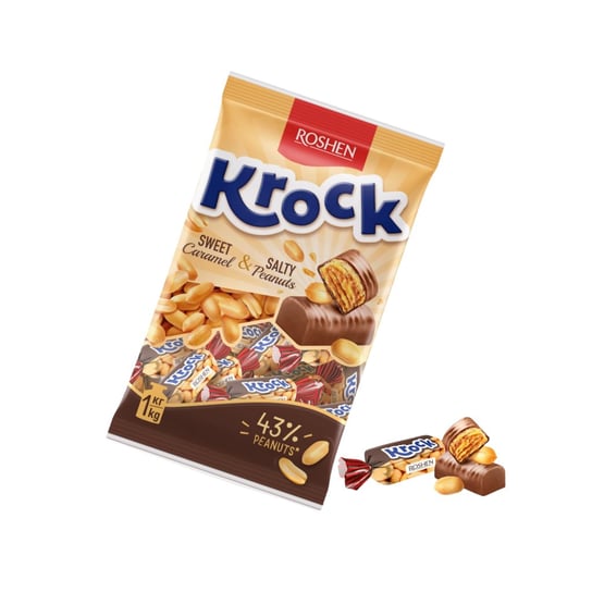 Cukierki Krock słony karmel "Roshen" luz (90-100g) Inny producent