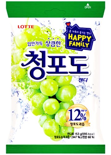 Cukierki winogronowe (12% soku owocowego) 153g - Lotte Lotte