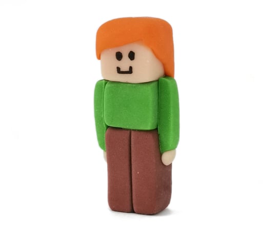 Cukrowa figurka na tort Alex jak z Minecraft dekoR