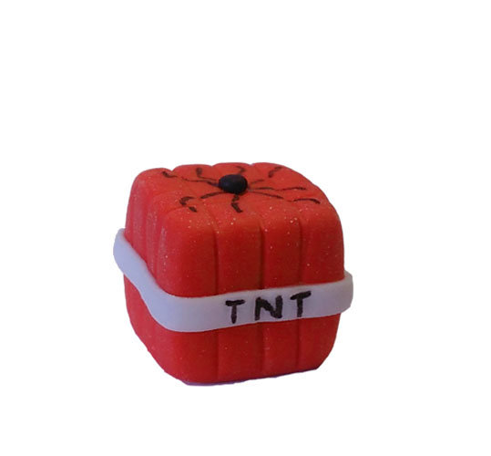 Cukrowa Kostka Tnt Na Tort Jak Z Minecraft dekoR