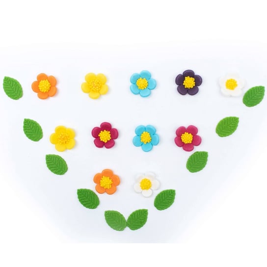 Cukrowe Wiosenne Kwiaty Na Tort Urodzinowy Inna marka