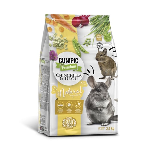 Cunipic Premium Chinchilla&Degu 2,5Kg Cunipic