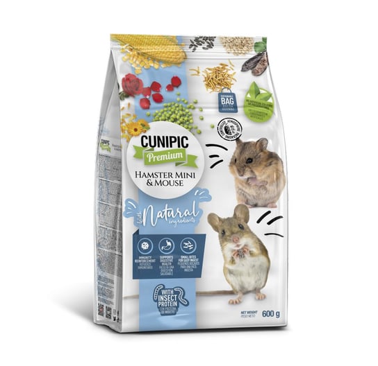 CUNIPIC PREMIUM HAMSTER MINI&MOUSE 600G Cunipic