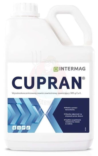 CUPRAN to dolistny preparat ograniczający liczebność drobnoustrojów chorobotwórczych. 
Dzięki dużej zawartości miedzi (385 g/l) tworzy na powierzchni liści barierę ochronną zapobiegającą bezpośredniemu atakowi szkodliwych mikroorganizmów. inna (Inny)