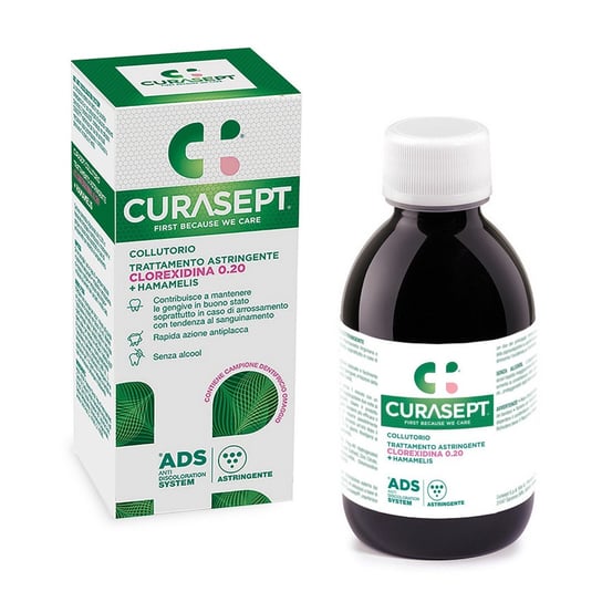 Curasept, Astringent, Płyn do płukania ust 0,20% CHX ADS220 z oczarem wirginijskim, 200 ml Curaprox