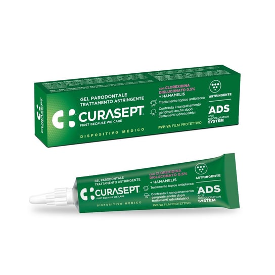 Curasept, Astringent, Żel parodontal z oczarem wirginijskim 0,5% CHX ADS350, 30 ml Curaprox