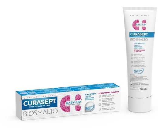 Curasept Biosmalto Caries Baby-Kid Strawberry Toothpaste 50 ML main image 0