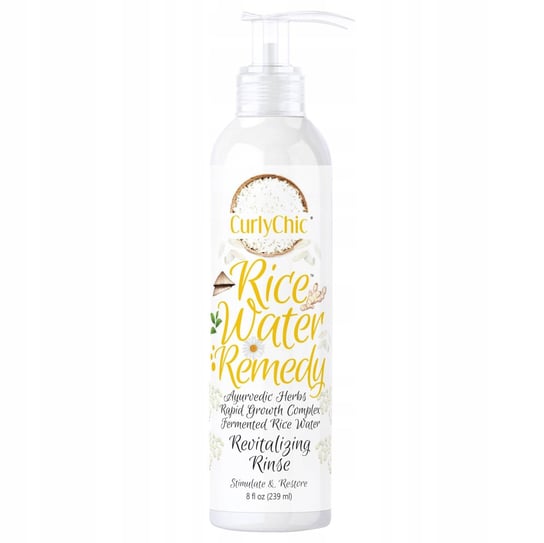 Curly Chic, Rice Water Remedy Revitalizing Rinse, Płukanka ryżowa, 239ml Curly Chic
