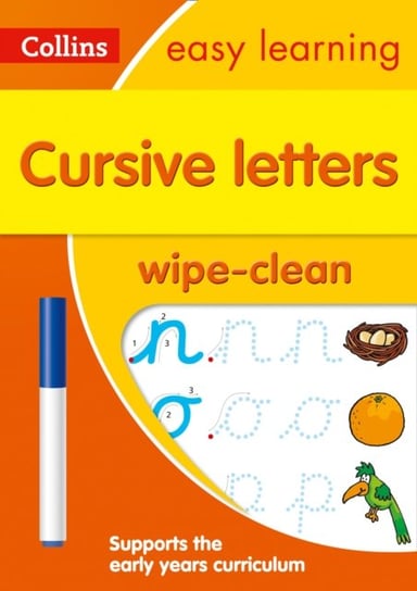 Cursive Letters. Age 3-5. Wipe Clean Activity Book. Ideal for Home Learning Collins Easy Learning