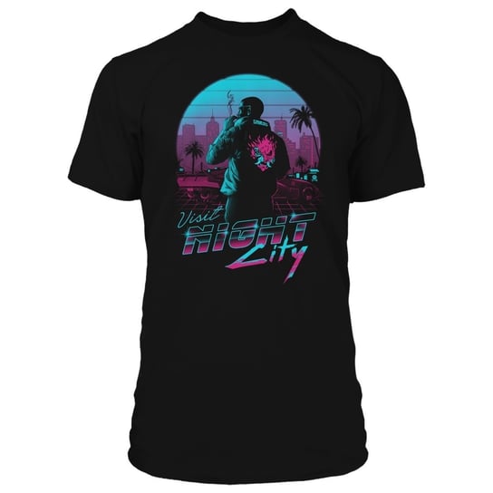 Cyberpunk 2077 - Destination Night City koszulka, czarny (XL) Jinx