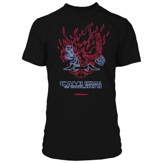 Cyberpunk 2077 - Neon Samurai koszulka, czarny (S) Jinx