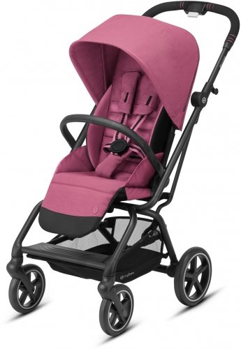 Cybex, Eezy S Twist + 2, Obrotowy wózek spacerowy, BLK Magnolia Pink Cybex