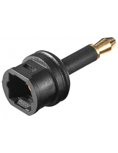 Cyfrowy adapter audio Toslink, Toslink na mini Toslink - Połączenie typu Wtyk Miniplug Toslink 3,5 mm Goobay