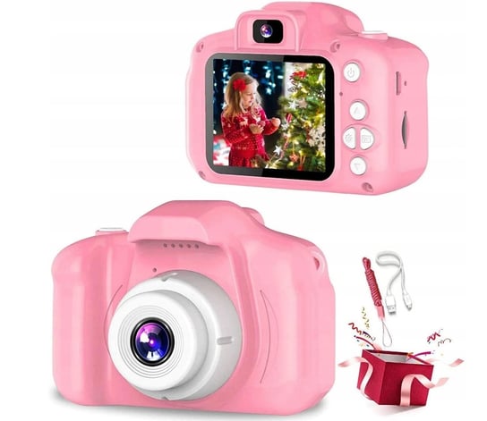 Cyfrowy aparat dla dzieci HD 20Mpx 2'' wyświetlacz Różowy Frahs