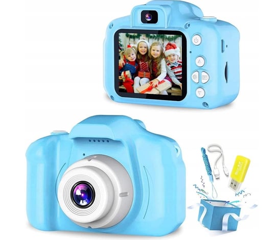 Cyfrowy aparat dla dzieci Niebieski HD 20Mpx 2'' wyświetlacz Frahs