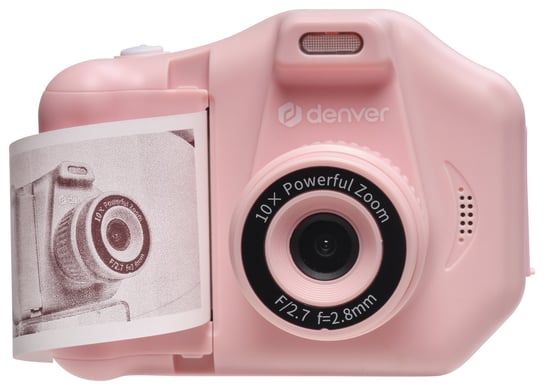 Cyfrowy aparat dla dzieci z funkcją druku termicznego Denver 2.8" LCD 800 mAh różowy Denver