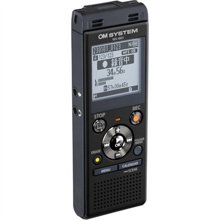 Cyfrowy dyktafon Olympus WS-883 Czarny, odtwarzanie plików MP3 Inna marka