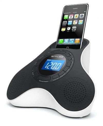 Cyfrowy radiobudzik stereo MUSE M-105 IP ze stacją dokującą do Apple iPhone 3, 4, 4s Muse