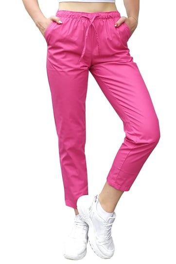 Cygaretki spodnie medyczne damskie ochronne kolor amarant M M&C