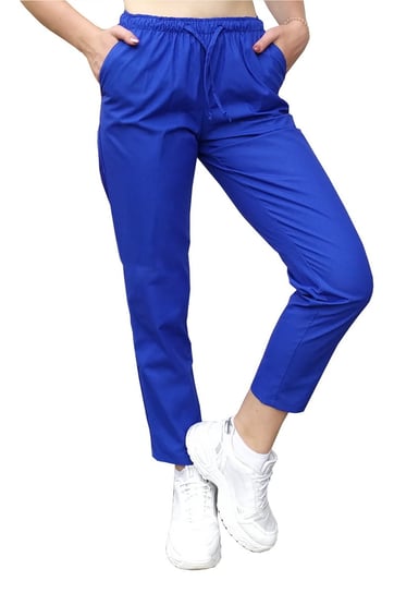 Cygaretki spodnie medyczne damskie ochronne kolor chabrowy L M&C