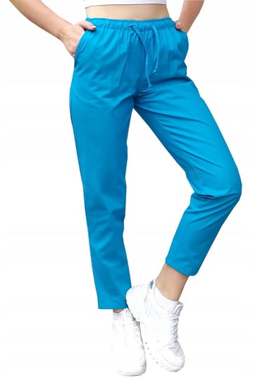 Cygaretki spodnie medyczne damskie ochronne kolor turkus S M&C