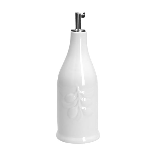 la Porcellana Menage cylindrical oil bottle, porcelain, white, 7 x 7 x 17.5 cm