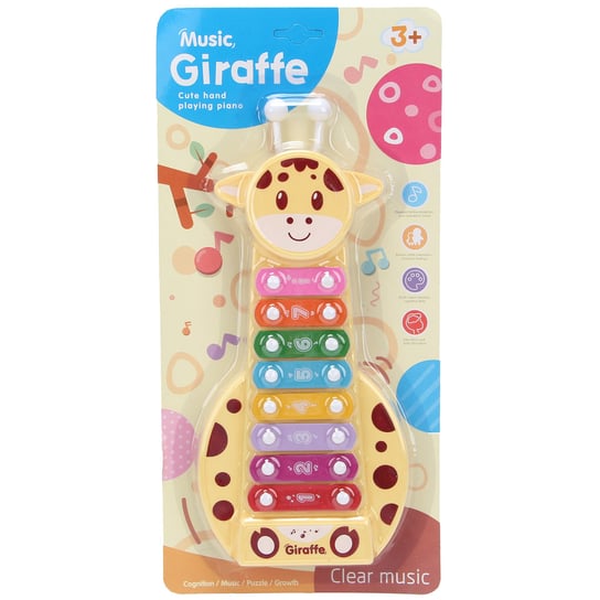 Cymbałki 8-Tonowe Żyrafa Zabawka Dla Dzieci Trifox