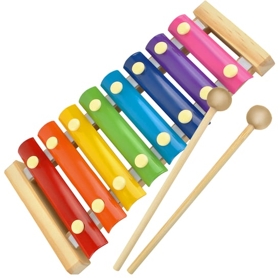 Cymbałki Dla Dzieci Kolorowe Edukacyjne Drewniane KRUZZEL Kruzzel