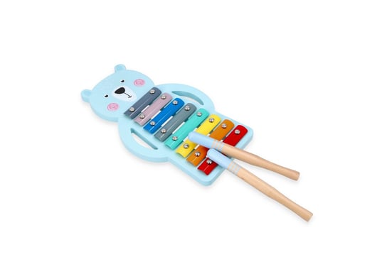 Cymbałki dla dzieci z misiem, 8-tonowe, Adam Toys Adam Toys