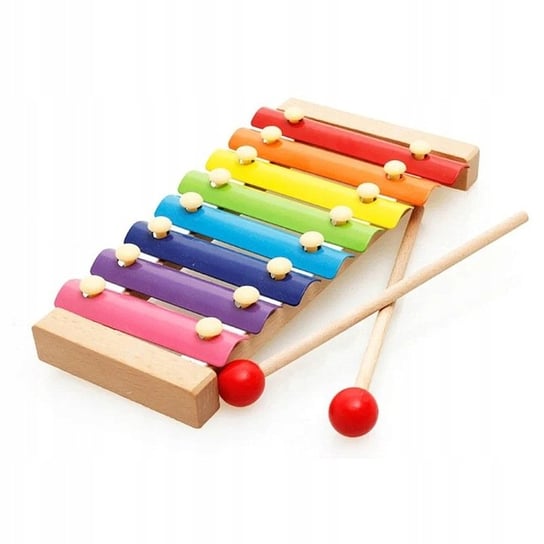 Cymbałki Drewniane Dla Dziecka Edukacyjne Kolorowe TopGift